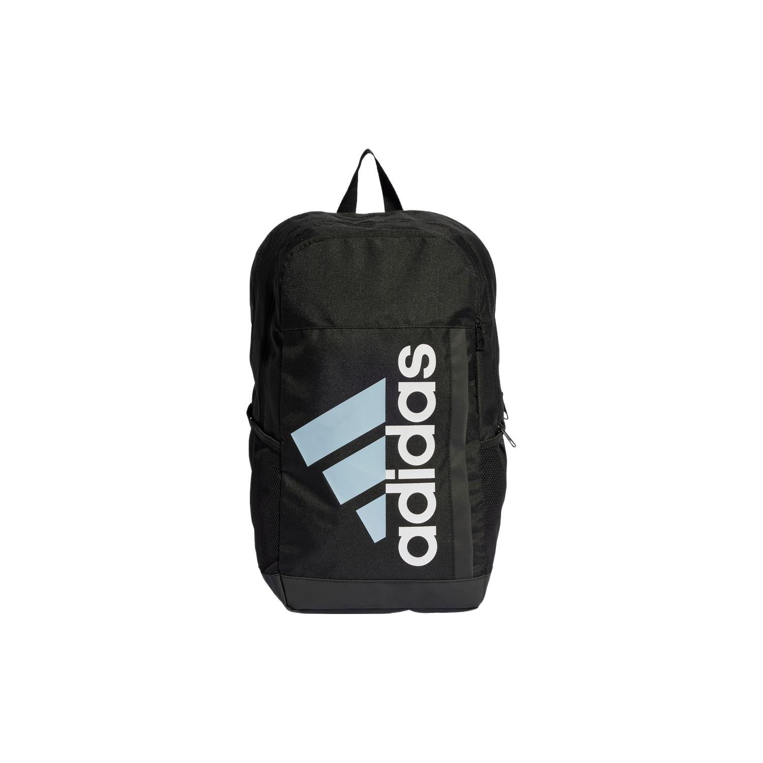 

Adidas Sports Casual Zipper Backpack Recycled Material Unisex Backpack Black Light-Blue White IL5820 Black & Light Blue & White