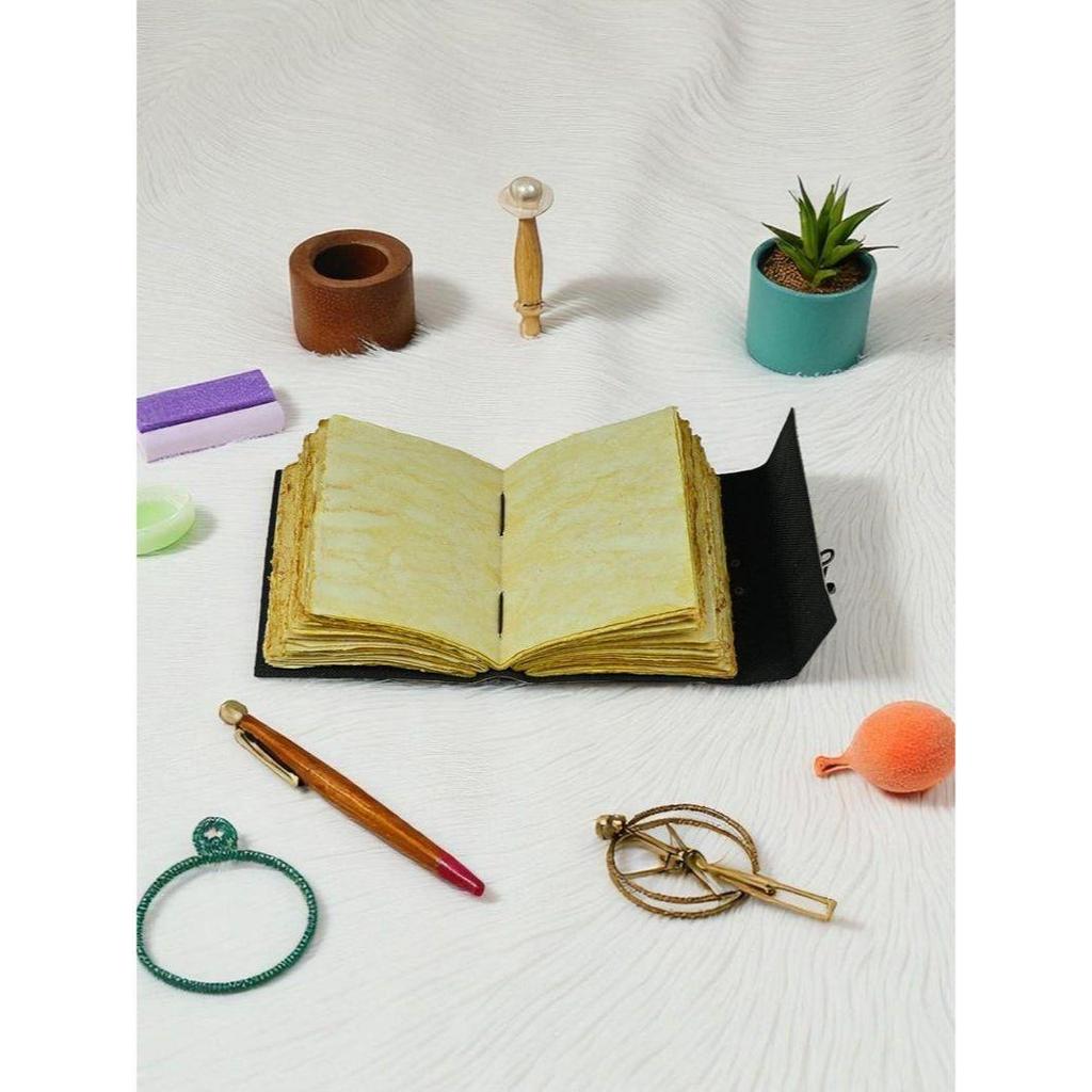 Journal – Blank Book of Shadows | Leather Spell Book of Wisdom | Handmade Witchy Sketchbook Moon Magic Tarot Notebook