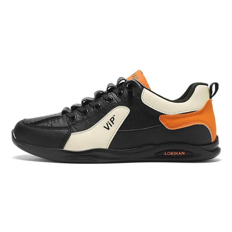 2025 Sports Shoes Men Thick Sole Sports Shoes Designer Fashion Casual Fiber Leather Breathable Heightening Flat Thick Sole Shoes