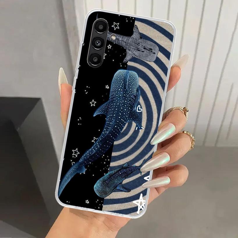 Ocean Whale Shark Phone Case for Samsung Galaxy A17 A16 A37 A26 A36 A57 A56 A15 A25 A35 A55 A14 A24 A34 A54 A13 A23 A33 A53 Gala