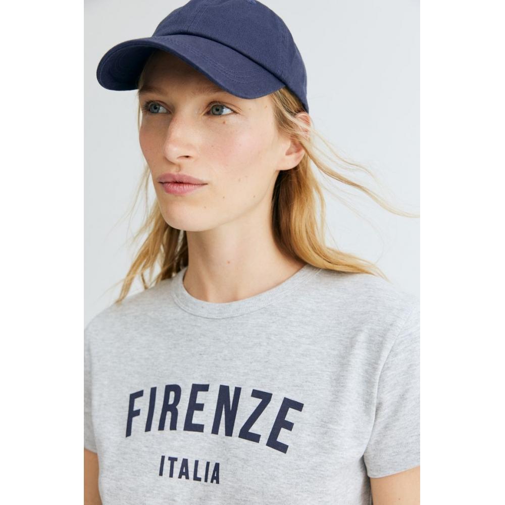 

H M Fitted t shirt light grey melange Firenze