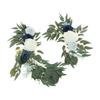 2 Pieces Silk Wedding Arch Flowers, Arch Flowers Display Fake Plant Artificial Floral for Backdrop Sign Holiday Window Decor