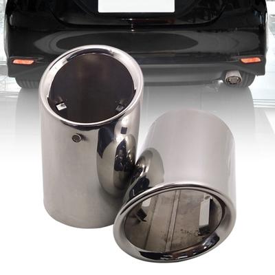 Tail Throat Muffler Anti-rust Modification Stainless Steel 8.2cm Diameter Silver Color Exhaust Muffler for Camry 8th Generation 18