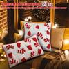 Christmas Theme Printing Tufted Pillow Cover Three-dimensional Pillow Cover Pillow Cushion, Christmas Home Decorations Pillow