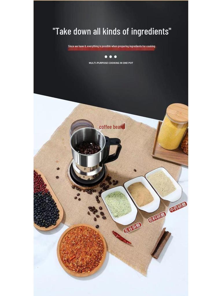 German Large Multi-functional Grain & Cereal Grinder for Ultra-fine Powdering, Ideal for Traditional Chinese Medicine