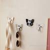 8 Pcs Plastic Butterfly Wall Hooks Wall Mounted Self Adhesive Butterfly Storage Hanger Moisture-proof Decorative Key Holder