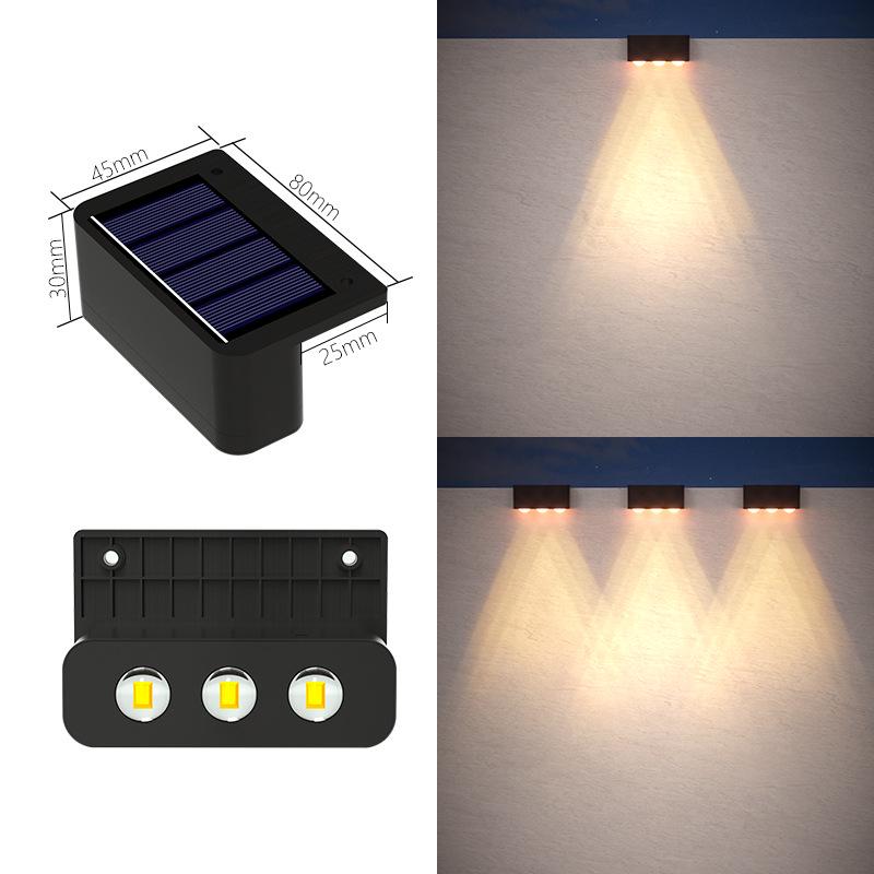 Outdoor LED Solar Step and Stair Lights for Garden, Hallway, or Courtyard.