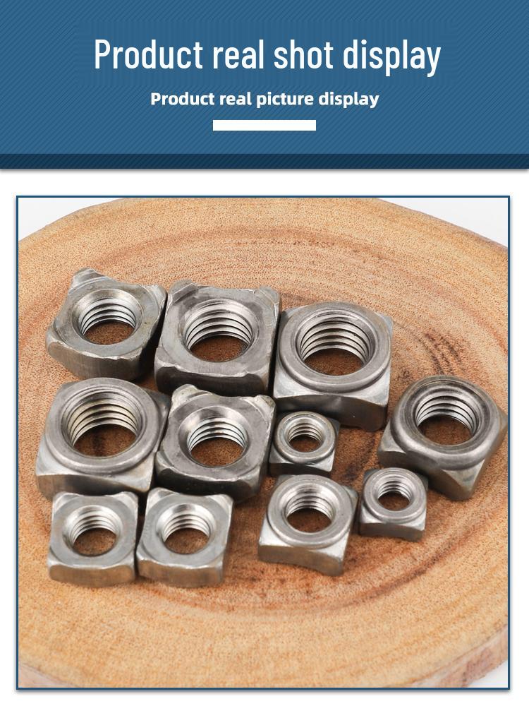 5M 6M 8M 10M Type A Square Weld Nut - DIN928 Compliant
