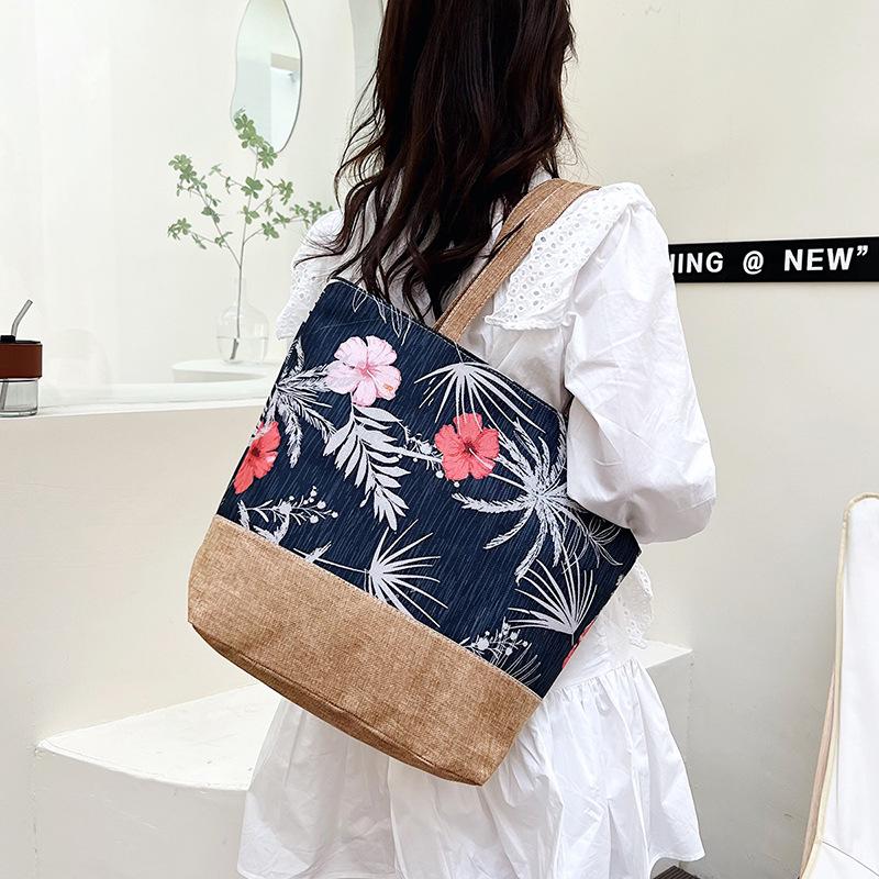 Women's Fashion Printed Large-Capacity Shoulder Tote Bag