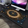 Celestial Zodiac Large Desk Pad Vintage Golden Starry Magic Circle Non Slip Rubber Mouse Pad For Pc Gamer Desktop Decor