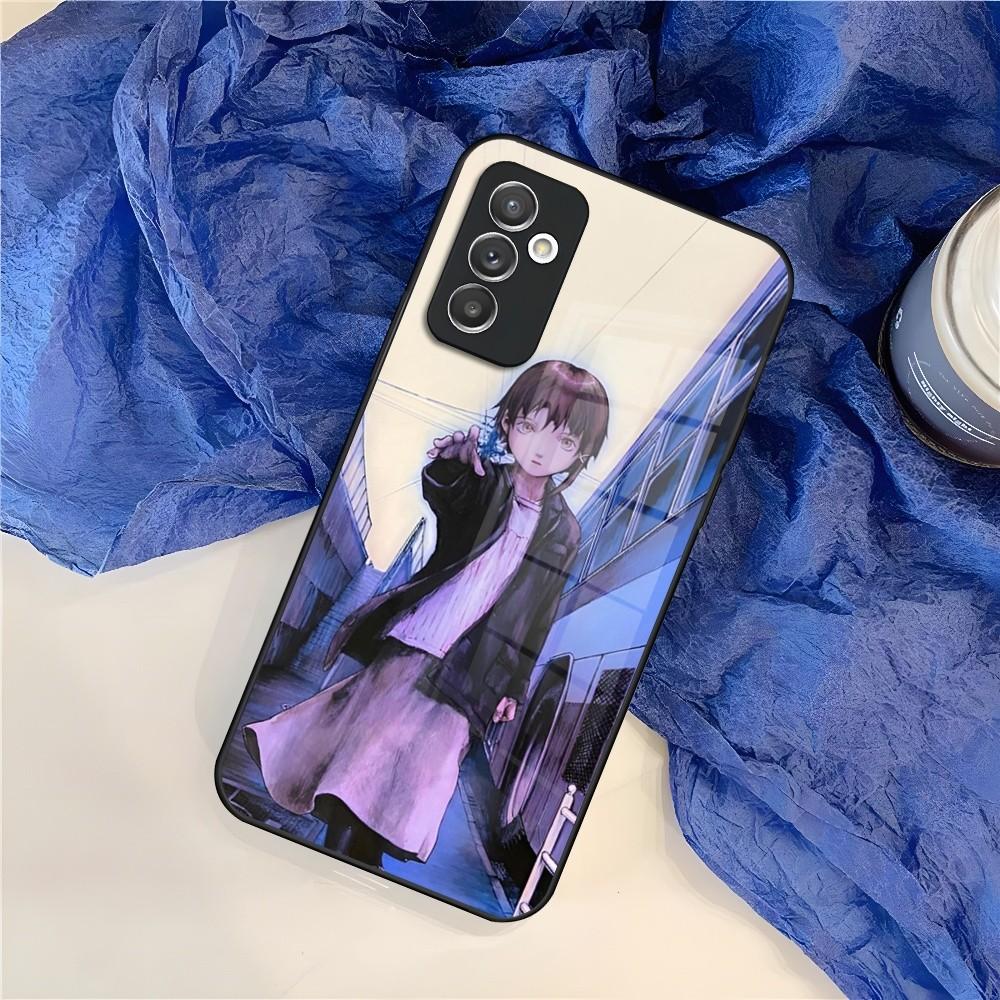 S-Serial E-Experiments L-Lain Phone Case for Samsung Galaxy S24 S23 S22 S21 S20 A24 A34 A54 A53 Note20 M54 Fe Ultra Plus Glass