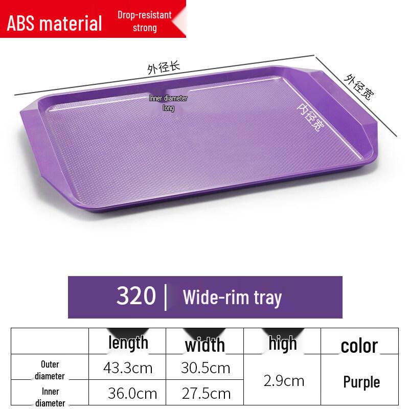 Rectangular Plastic Serving Tray