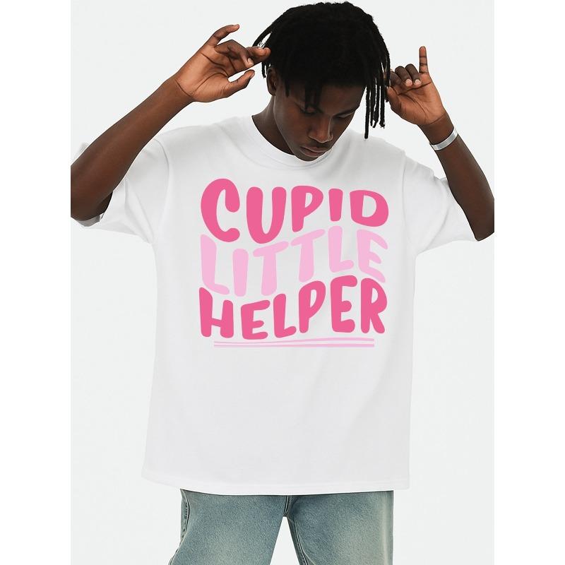 

European Size Love Helper Tee | Comfort Colors Tshirt Men S High Quality Casual Funny White All-Season Fitness Top | Stylish And Sporty Look S белый