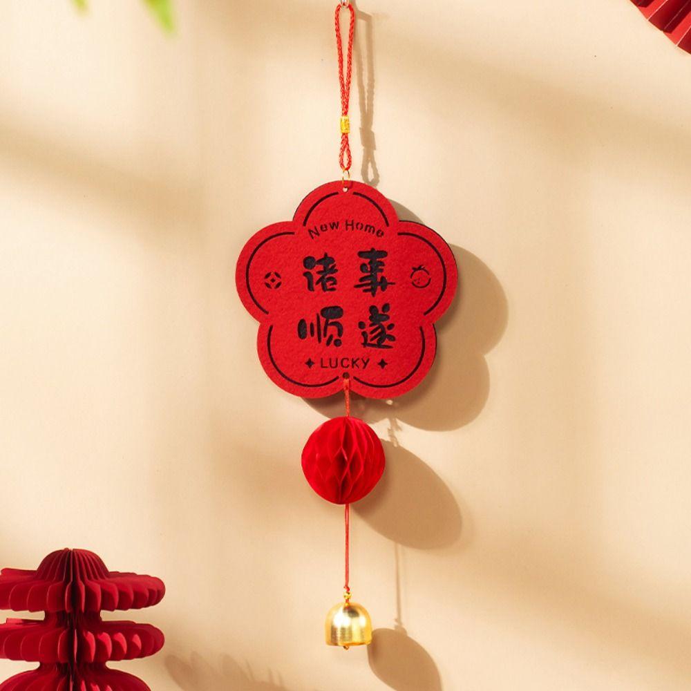 Non Woven Fu Character Hanging Ornament Chinese Style New Year Lucky Decoration Bedroom Decoration