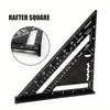 Accurate Carpentry Square Tools Metric Triangle Ruler Square Protractor High Precision Aluminum Alloy Triangle Ruler