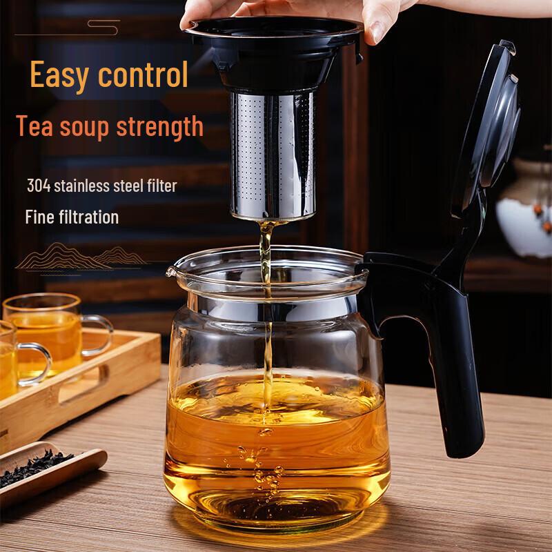Tianxi Heatable High Borosilicate Glass Teapot with Infuser
