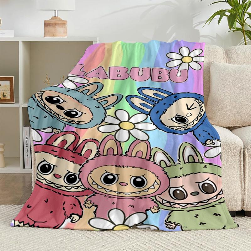 1PC Bunny Costume Adventure Flannel Blanket Gift, Suitable for Both Men And Women, Soft Ideal for Beds And Sofa, Birthday Or Christmas Gift