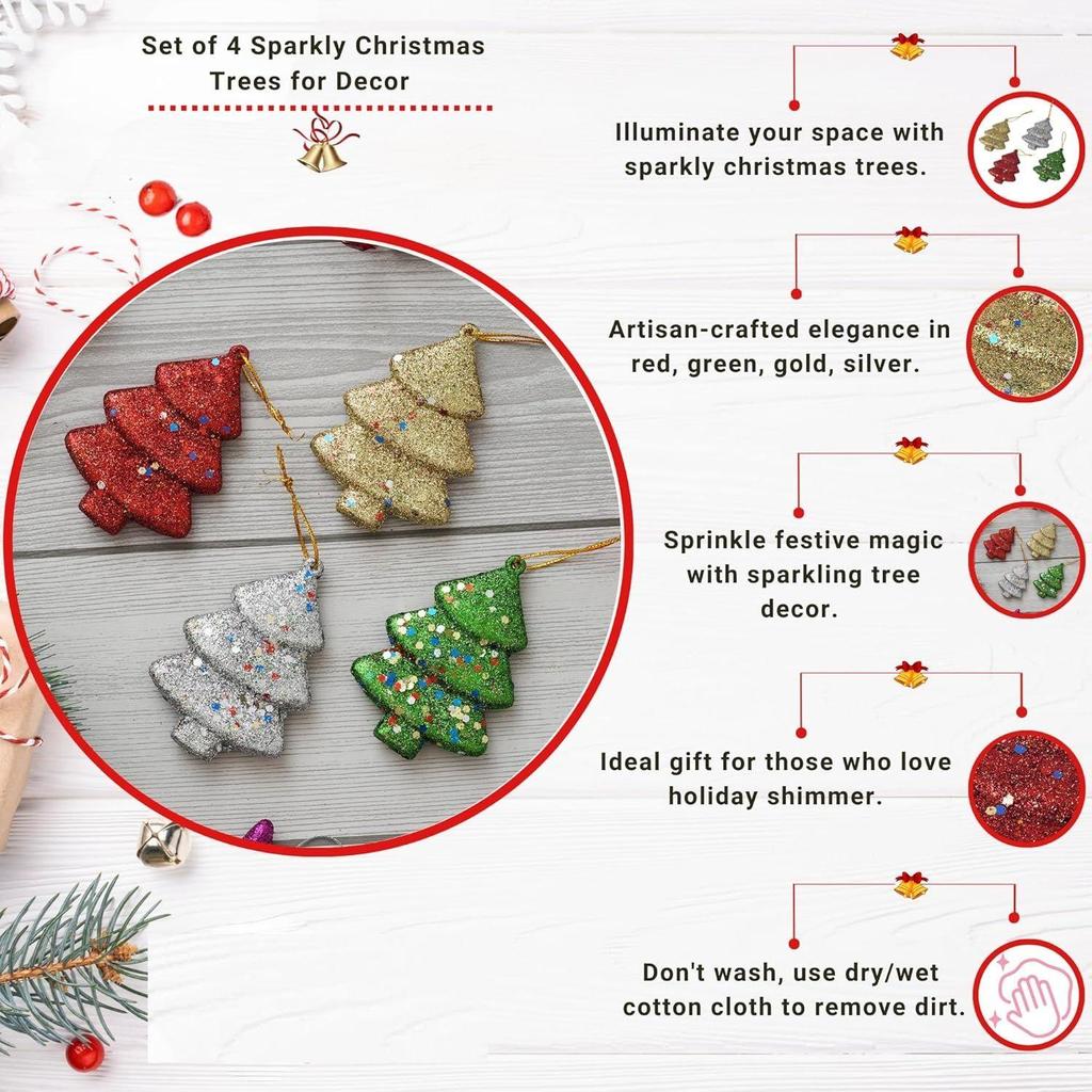 Christmas Tree Decoration Items | Christmas Hanging Ornaments Props | Christmas Decorations Items for Home Office Church Decor