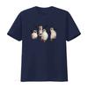 Maglietta Carina dei Pinguini del Madagascar 2 per Bambini Cotone Morbido moda Lavata Vintage Comoda Casual Unisex Elasticizzata alla Moda