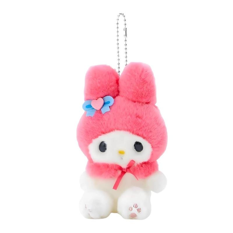 Vintage Sanrio Plush Toy Keychains Retro Hangyodon My Melody Keroppi Keyring Anime Cartoon Pochacco Doll Toy Bag Pendant Gift