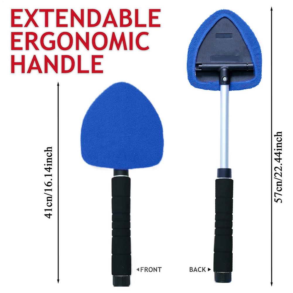 Innen-Windschutzscheiben-Reinigungswerkzeug Teleskop-Fensterstaubentferner Abnehmbarer Spiegelreiniger Für Wohnmobil-Außenbereich Boot Outdoor Automobil