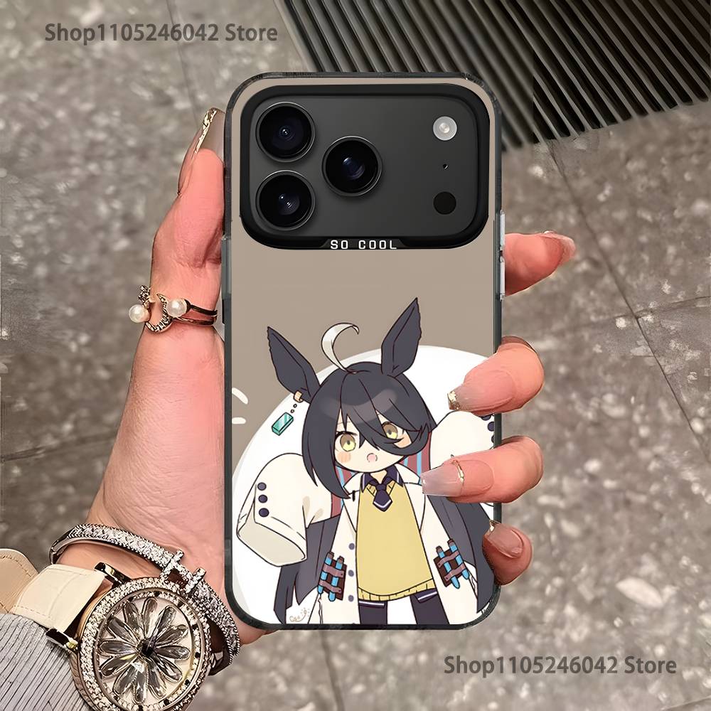 

P-Pretty Anime D-Derby Cute For iPhone 17,16,15,14,13,12,11,Pro,MAX Black Candy Matte Cover iPhone17Pro