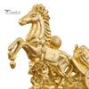Resin Statue Horse Ornament Golden Finish Versatile Figurine Symbol of Tabletop Decoration Strength Success Zodiac Home Decor Durable