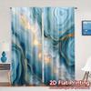 2pcs   2D FLAT PRINTING Curtains (Without Rod) Golden Waves Minimalist Popular Curtains Durable Polyester Curtains All Seasons
