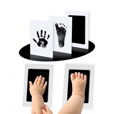 DIY Hand- und Fußabdruck-Set für Neugeborene, Stempelkissen, Fotorahmen, Handabdruck, Kleinkinder-Souvenir, Zubehör, sicheres, sauberes Babyparty-Geschenk