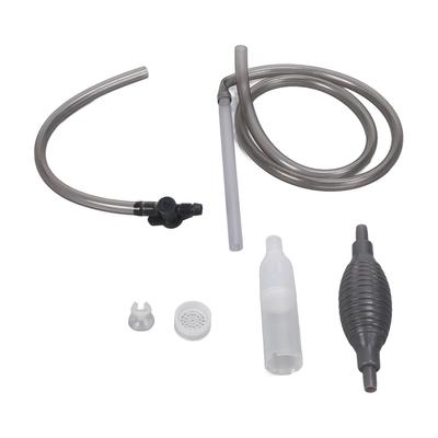 Aquarium Water Changer Manual Multifunction Fish Tank Siphon Gravel Vacuum Cleaner with Flow Control Valve Securing Clip