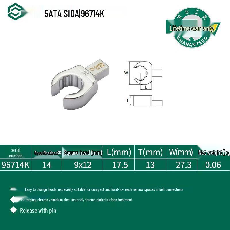 SATA Torque Wrench Open-End Hex Head