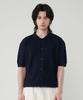 UNTAPPED STUDIO [2Pack] Washable Cool Cotton Cable Short Sleeve Collared Button Knit 3 Colors