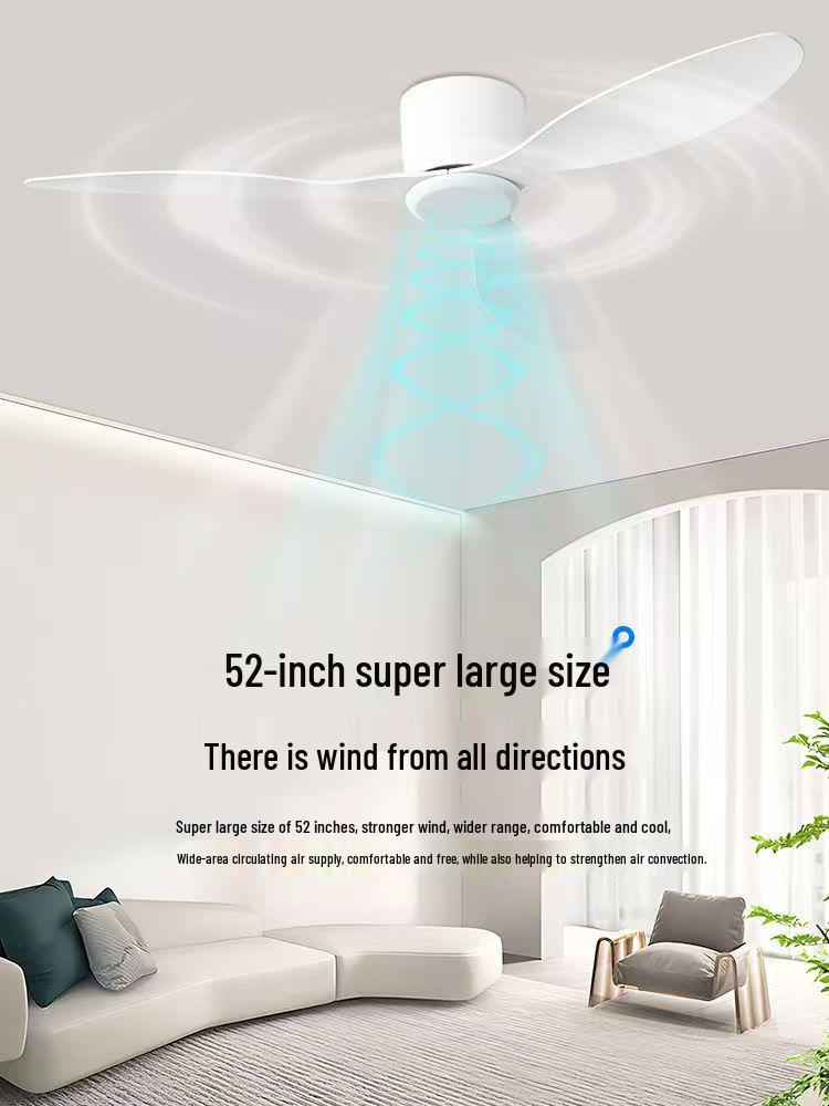 Minimalist Ceiling Fan Light for Living Room, Dining Room & Bedroom