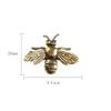 Solid Brass Insect Honeybee Figurines Miniatures Tea Pet Funny Beetle Crafts Collection Desktop Small Ornaments Home Decorations