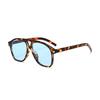 Frog-Frame Sunglasses Luxurious Double-Bridge Aviator Large Frame Comfortable Outdoor UV400 Sun Glasses Classic Driving Shades