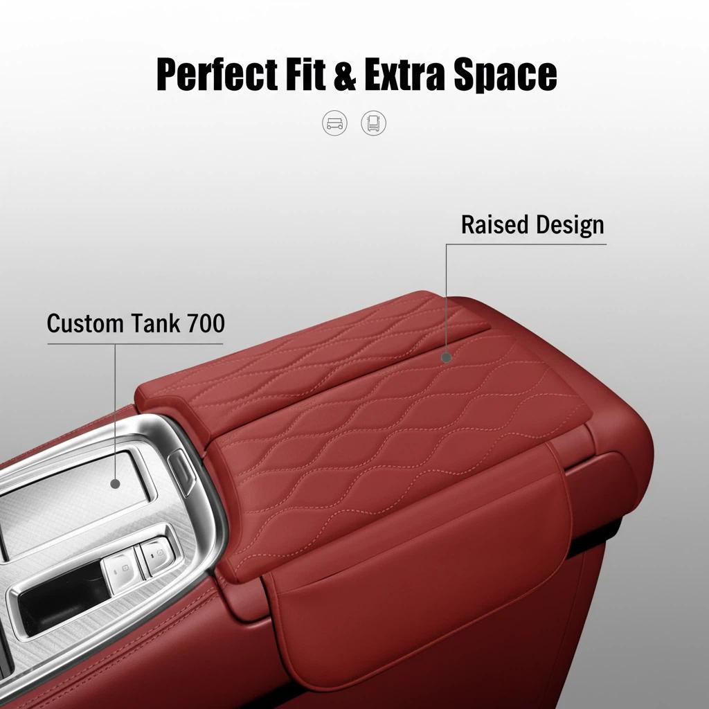 For Tank 700 Armrest Box Pad Heightened Memory Foam Elbow Rest Multifunctional Storage All Seasons Universal