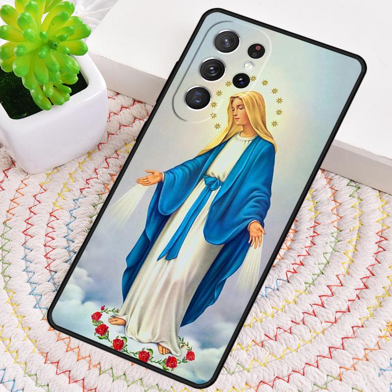 Virgin Maria print TPU Phone Case For Samsung Galaxy note 10 pro S26 S25 S24 S23 S22 Ultra Plus S21 FE S20 Shockproof Cover