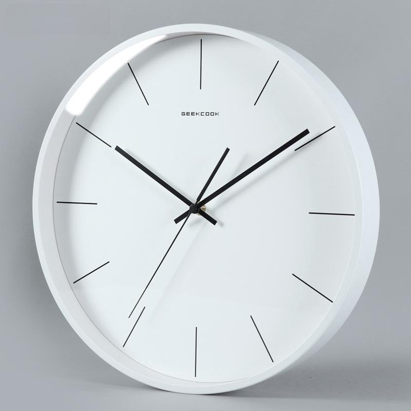 

Современные скандинавские настенные часы Silent: Уникальный дизайн из гальванического металла от GeekCook. 14 inch - 35CM