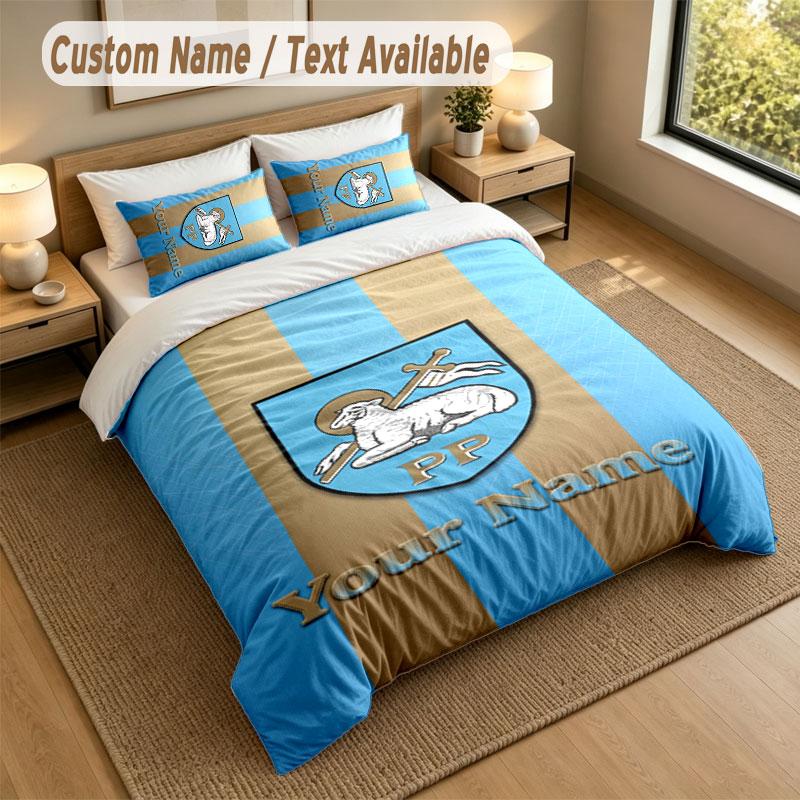 Bedding Set 1 Duvet Cover 2 Pillowcases Preston North End Print Soft Bed Linen Bedroom Decor