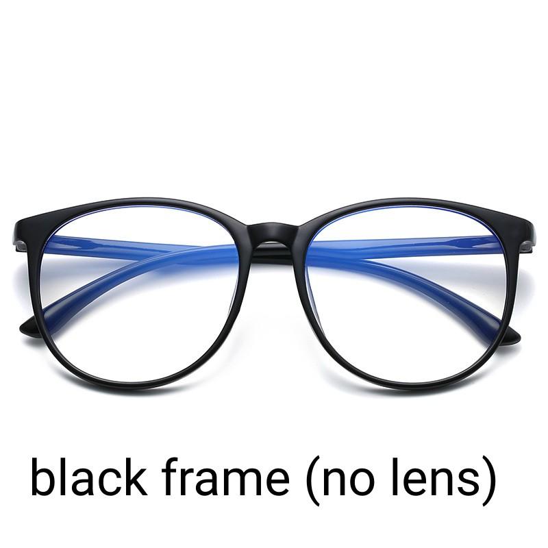 

Round Frame Myopia Glasses For Men Women Fashion Anti-Blue Light Optical Glasses Unisex Outdoor Near Sight Eyeglasses 0 To -6.0 ONLY FRMAE