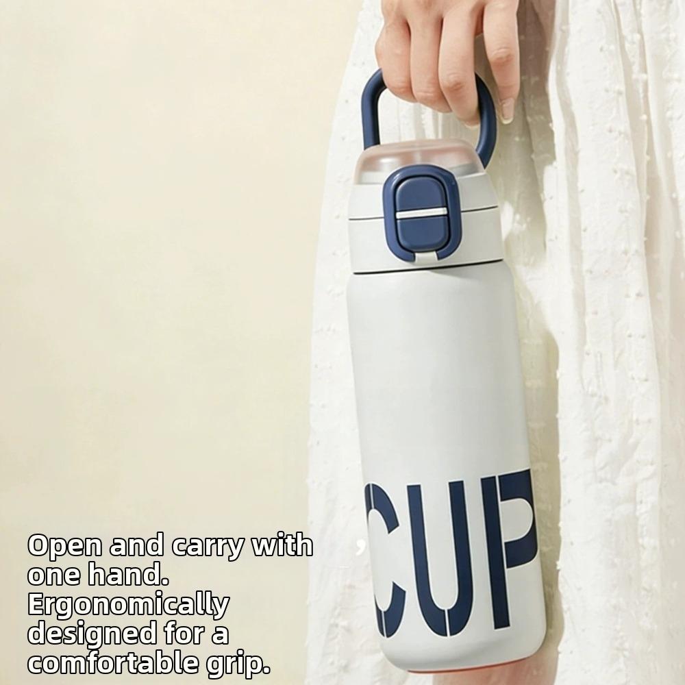 Isolierte Flasche mit großem Fassungsvermögen, auslaufsicherer Thermobecher, Sport-Wasserflasche für Outdoor-Aktivitäten