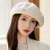 Berretto alla moda autunnale e invernale da donna, Cappello da pittore per viaggi all'aperto e tempo libero, Cappello newsboy letterario