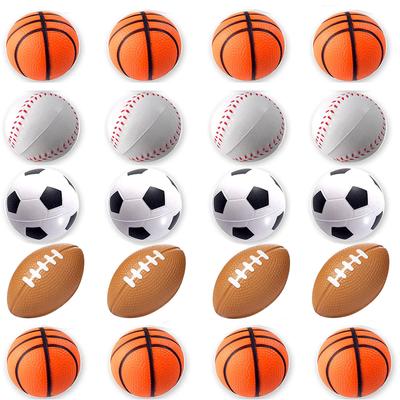 12/48 Adet Mini Köpük Toplar Duyusal Oyuncaklar Beyzbol Futbol Basketbol Futbol Stres Topu Fidget Oyuncakları Çocuklar Yetişkinler Parti Hediyelikleri İçin
