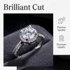 Copper Ring Beautiful For Women Wedding Jewelry Engagement Charm Party Fashion Gift High Quality 5A Zircon Ring