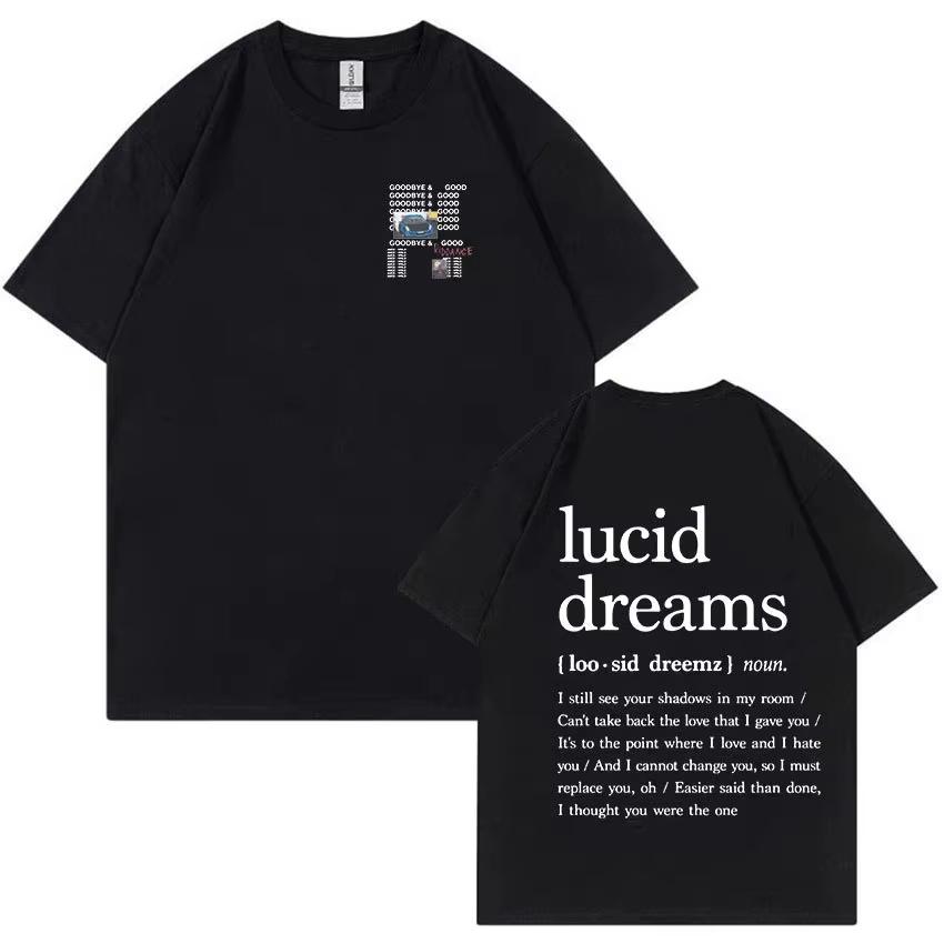 2026 Juice Wrld Rapper Graphic Print TShirt Summer Casual Mens Cotton Short Sleeve Round Neck Loose Fit Urban Style Tee M