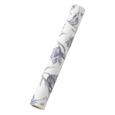 Francfranc Removable Wallpaper, Lilia, 45cm X 250cm, Gray