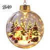 Personalisierte Weihnachtsgeschenkideen Beleuchtete Kugeln, 3D-Miniatur-Szene zum Aufhängen mit warmem LED-Licht, Einzigartige Souvenir-Geschenke, Klares Acryl