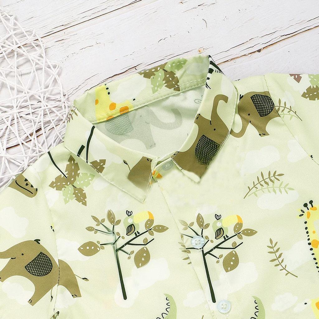 0-5 jahre alte kinder kurzarm set Sommer neue jungen cartoon hemd casual shorts zwei-stück set Baby Nette Kleidung