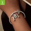 Building Jewelry Diy Pendant String Decoration, Big Ben S925 Sterling Silver Bracelet Beaded.