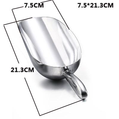 1080ML Ice Scoop Aluminum Alloy Shovel For Ice Grain Coffee Beans Scoops Bar Ice Scraper Kitchen Storage Tool Coffee Spoon
